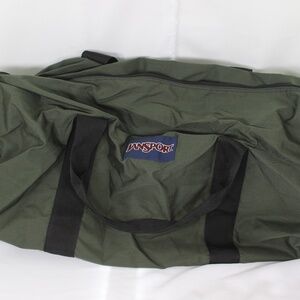 JanSport Made in USA Large Green/Black Duffle Bag | Gym / Travel Bag